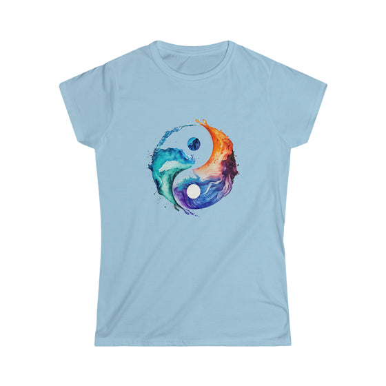 Yin Yang Symbol  V3  T-Shirt | Women's Soft style Tee