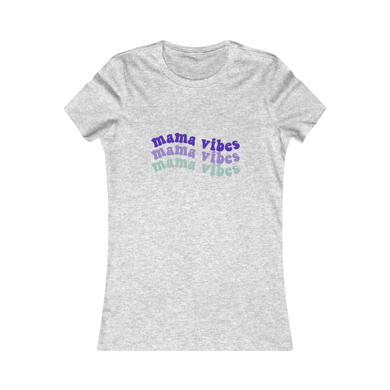 CHILL STITCH – Women’s Bella Canvas – Mama T-shirt – Mama Vibes Wave