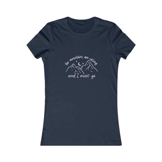 CHILL STITCH – Women’s Bella Canvas -T-shirt –Camping Mountains Calling