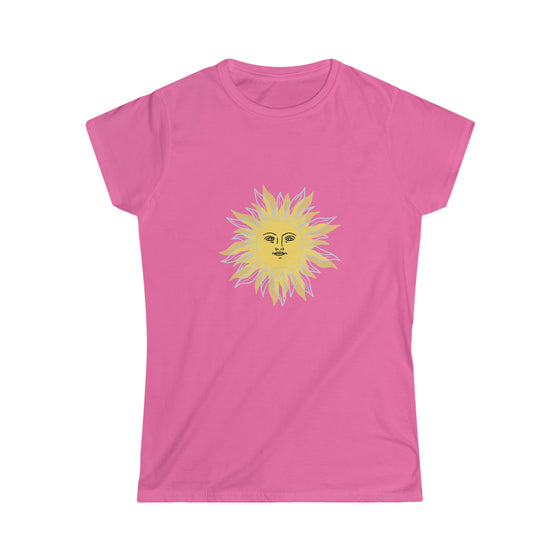 CHILL STITCH | Women's Soft style Tee  Sun's Face Warmth T-shirt