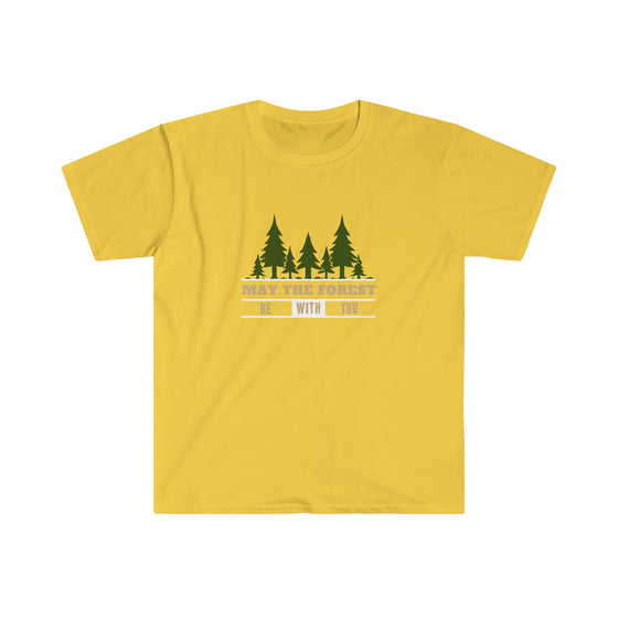 CHILL STITCH – Outdoor Life - Unisex Softstyle T-Shirt – May The Forest Be With You