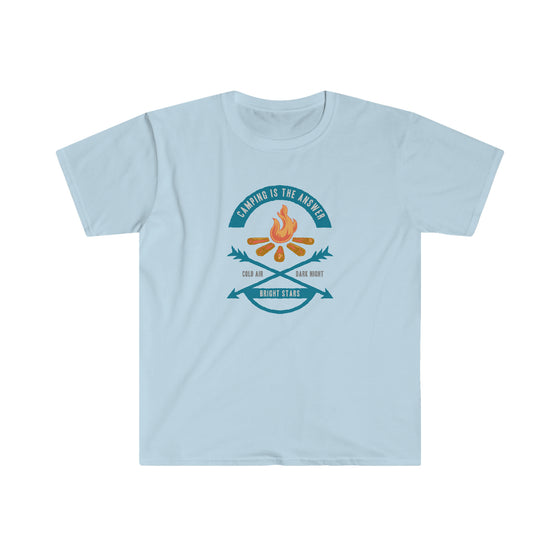 CHILL STITCH – Outdoor Camping Life - Unisex Softstyle T-Shirt – Camping Is the Answer