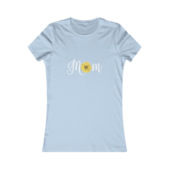 CHILL STITCH – Women’s Bella Canvas – Mom T-shirt – Mom Sunflower