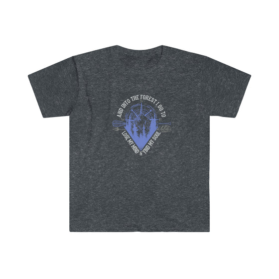 CHILL STITCH – Outdoor Camping Life - Unisex Softstyle T-Shirt – Mountains Compass Soul