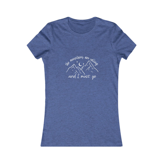 CHILL STITCH – Women’s Bella Canvas -T-shirt –Camping Mountains Calling