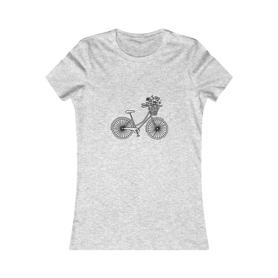 CHILL STITCH – Women’s Bella Canvas -T-shirt – Bicycle Wildflowers