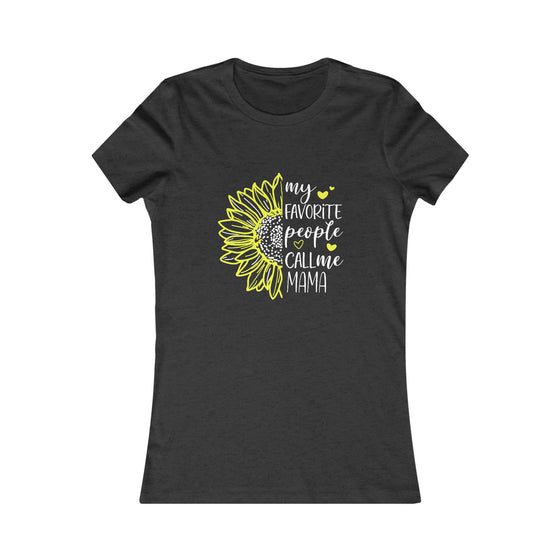 CHILL STITCH – Women’s Bella Canvas – Mama T-shirt – Mama Favorite Sunflower