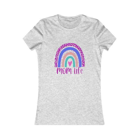 CHILL STITCH – Women’s Bella Canvas – Mom T-shirt –Mom Life Rainbow