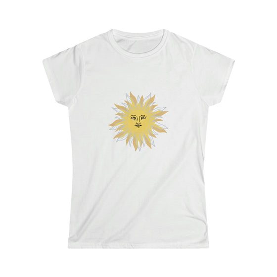 CHILL STITCH | Women's Soft style Tee  Sun's Face Warmth T-shirt