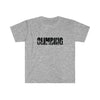 CHILL STITCH – Sporting Name Athlete Silhouettes - Unisex Soft Style T-Shirt – Rock Climbing