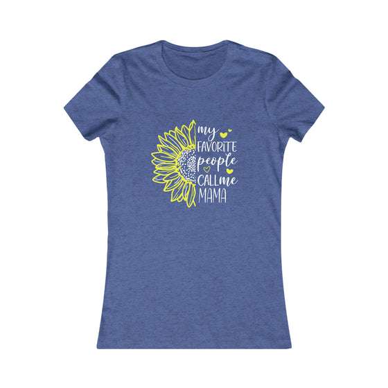 CHILL STITCH – Women’s Bella Canvas – Mama T-shirt – Mama Favorite Sunflower